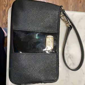 Michael Kors black wristlet